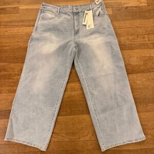 Light Blue Women's Jeans Wide Leg XL 16/18
